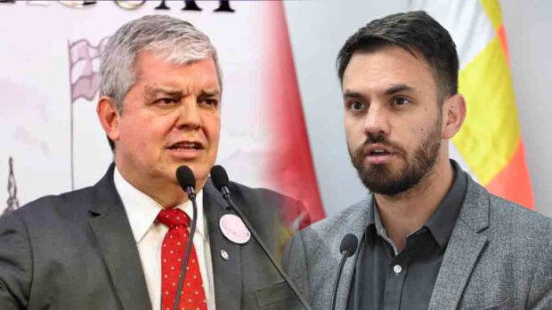 el ministro paraguayo Riera y el exministro Eduardo Del Castillo