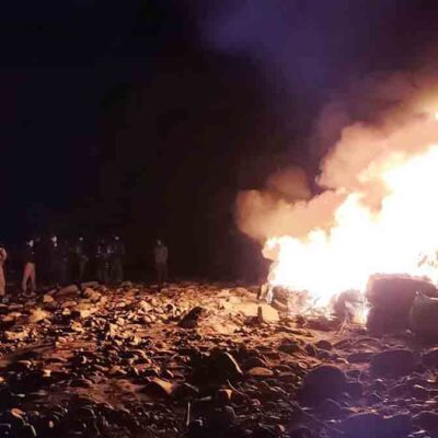 incineran ropa usada en Tarija