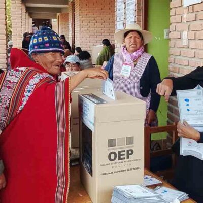 votación en el área rural de Chuquisaca
