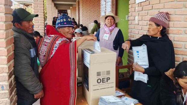 votación en el área rural de Chuquisaca