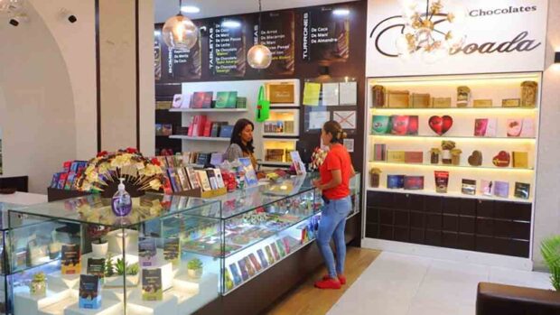 una de las tiendas de Chocolates Taboada en Sucre
