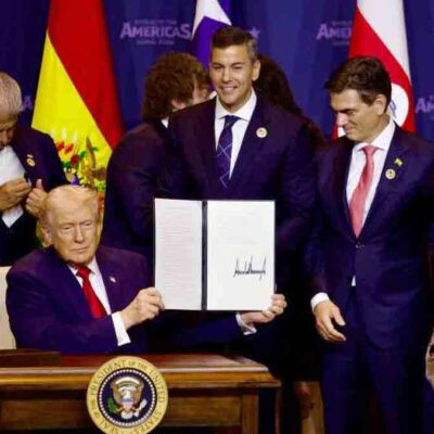 Trump junto a mandatarios de naciones latinoamericanas