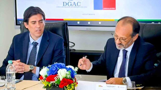 Bolivia y Chile firman acuerdo aeronáutico