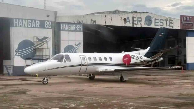 el avión que se estrelló en Cochabamba