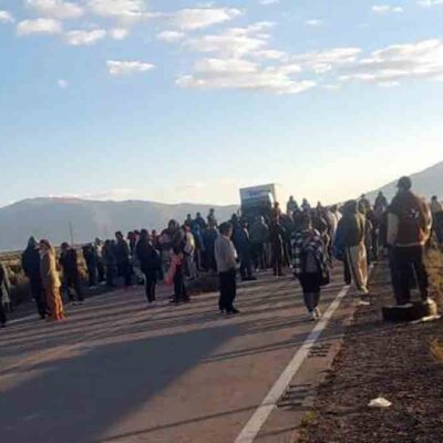 bloqueo en la ruta La Paz - Oruro