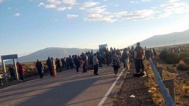 bloqueo en la ruta La Paz - Oruro