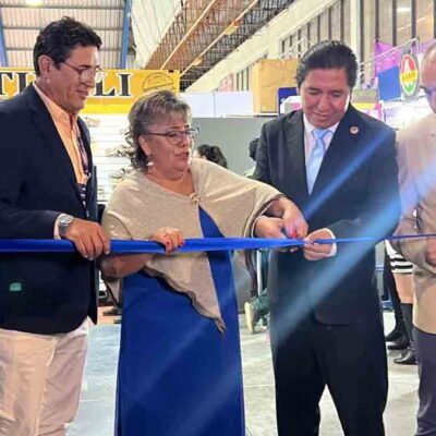 la inauguración del pabellón de Cadepia