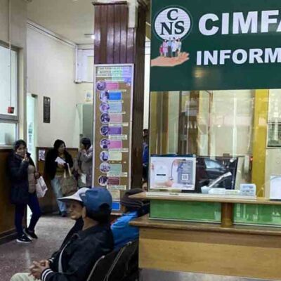 ambientes de uno de los policlínicos de la CNS