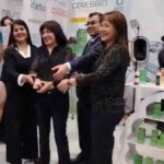 ejecutivos de Ifarbo en la inauguración de su estand en la Fexco 2026