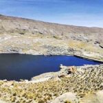una de las lagunas afectadas por la contaminación minera