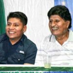Leonardo Loza junto a Evo Morales