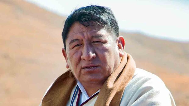 El gobernador suspendido de Potosí, Jhonny Mamani