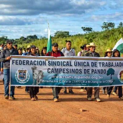 marcha de campesinos de Pando