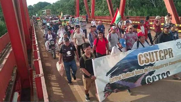 marcha de campesinos de Pando