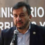 el ministro Mauricio Medinaceli en conferencia de prensa