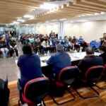 reunión Gobierno y choferes en Oruro