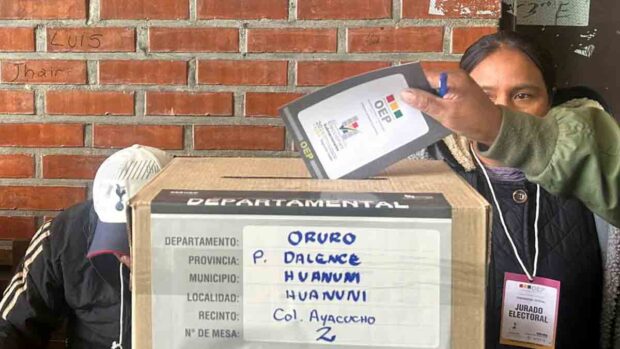 votación en la segunda vuelta electoral