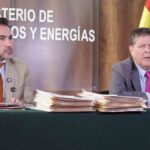 el director de la ANH y el ministro de Hidrocarburos