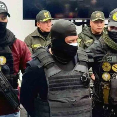 el hombre aprehendido con explosivos