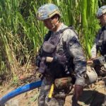 militares decomisan equipos de campamento de minería ilegal