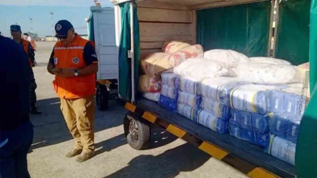 los alimentos donados por Paraguay