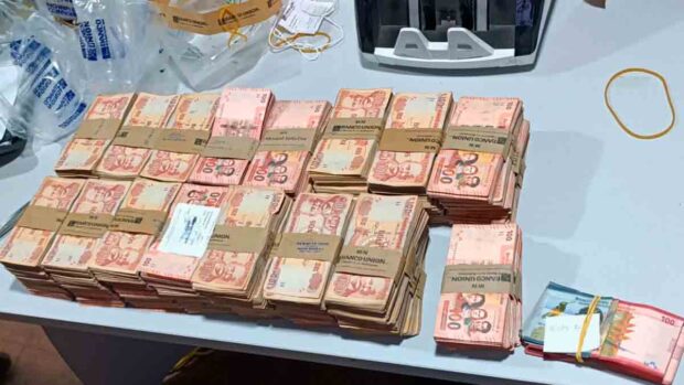 el dinero decomisado