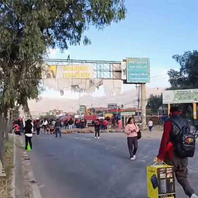 bloqueo en Cochabamba