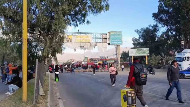bloqueo en Cochabamba