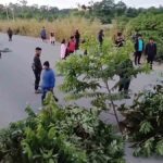bloqueo de cocaleros en el trópico de Cochabamba