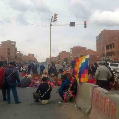 bloqueo en El Alto