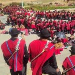 reunión de campesinos de La Paz