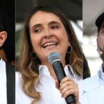 los tres candidatos colombianos