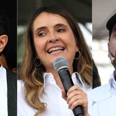 los tres candidatos colombianos