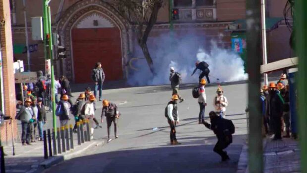 enfrentamientos en La Paz