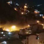 deslizamiento en la zona Las Lomas de La Paz