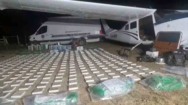 la avioneta incautada con cocaína