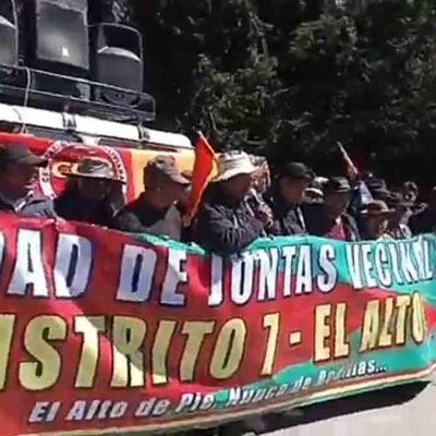 juntas vecinales de El Alto