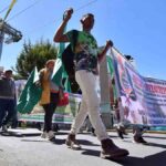 la marcha de campesinos de Pando en La Paz