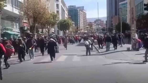 enfrentamientos en La Paz