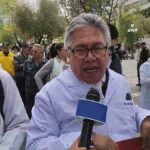 médicos marcha en la ciudad de La Paz