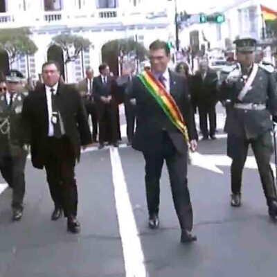 el presidente Rodrigo Paz en Sucre