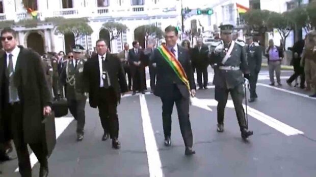 el presidente Rodrigo Paz en Sucre