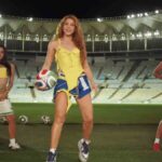 Shakira en la presentación de un adelanto del himno del Mundial 2026