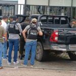 personal de la Felcc en el lugar del crimen