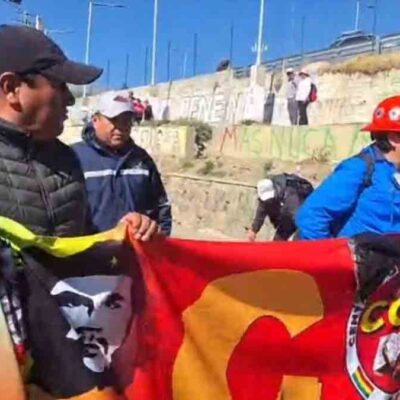 marcha de la COB hacia La Paz