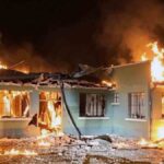 el puesto policial de Ancoraimes se incendia tras ataque de vándalos