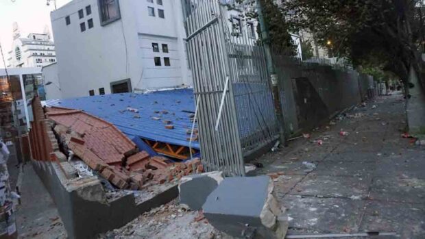 destrozos ocasionados por maestros rurales en el Ministerio de Educación