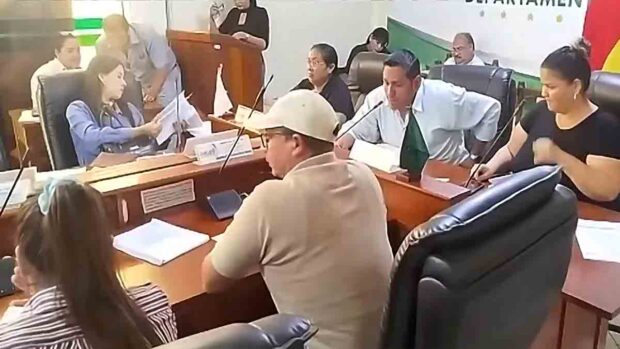 sesión de la Asamblea Legislativa de Beni