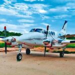 La aeronave Beechcraft King Air de Sebastián Marset