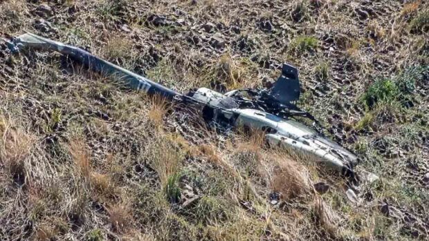 restos de la avioneta siniestrada